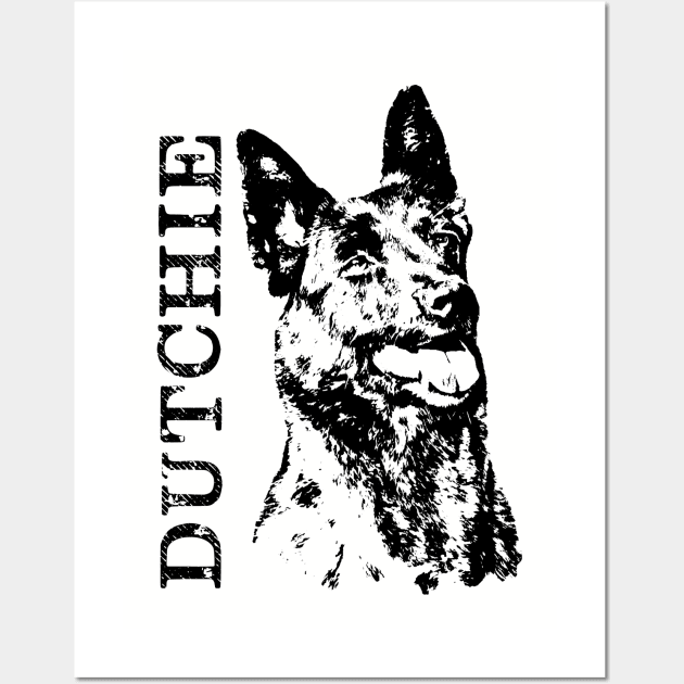 Dutch Shepherd - Dutchie Wall Art by Nartissima